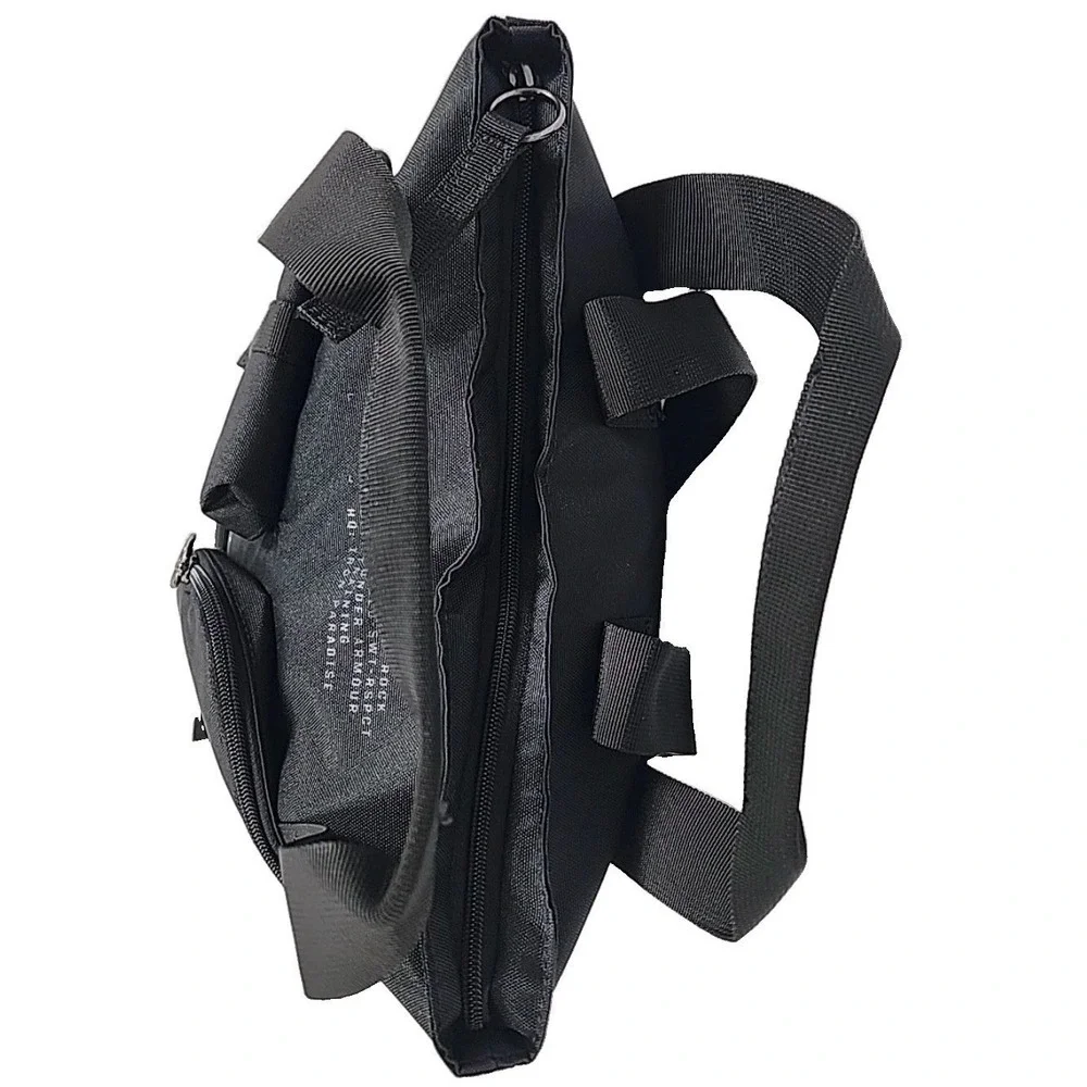 Under Armour x Project Rock Gym Sack Backpack Bag Black/Mod Grey 1381925 001 New